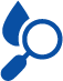 Liquid Analytics Magnifying Glass with Drop
